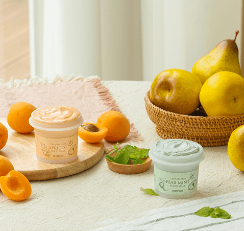 SKINFOOD Apricot Food Mask and Pear Mint Food Mask