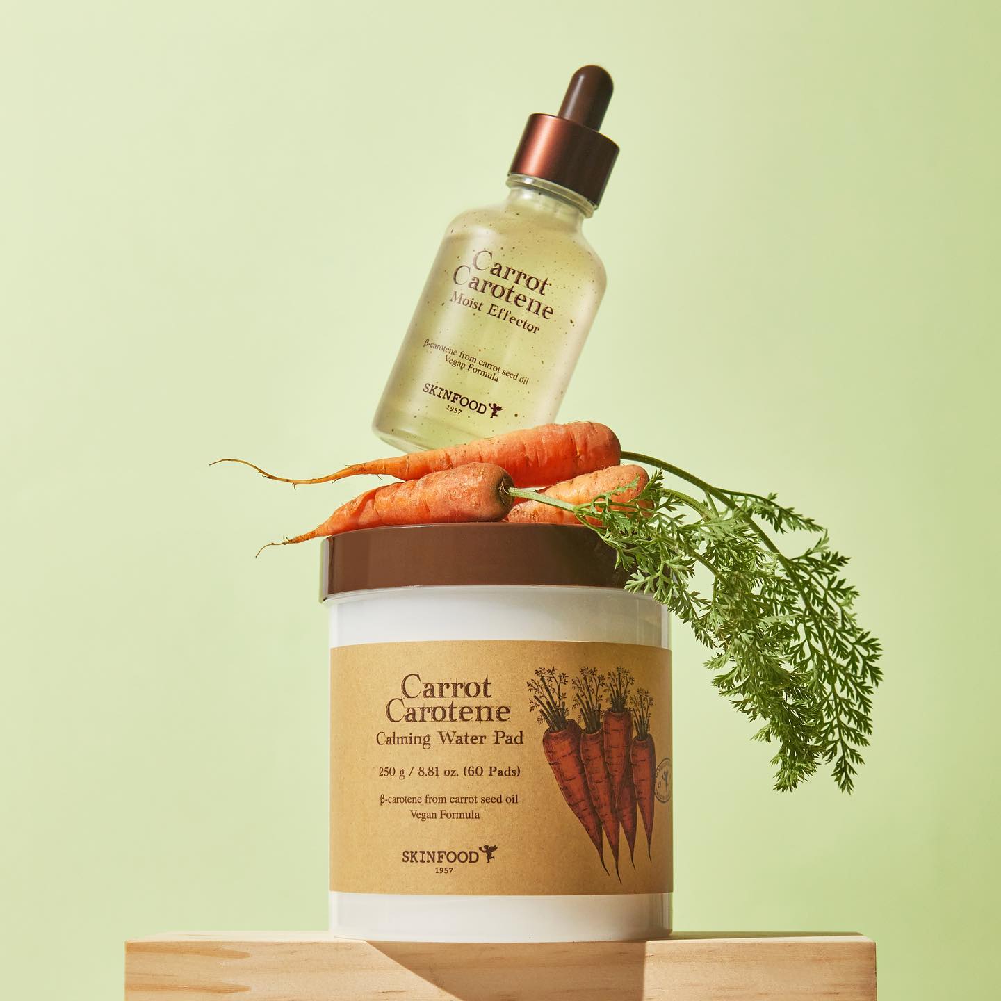 Carrot Carotene Set (Calming Water Pad+Moist Effector+Soothing Toner+Carotene Mask)