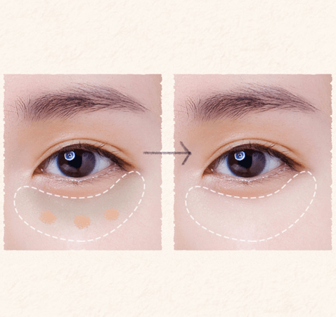 SKINFOOD Salmon Dark Circle Concealer Cream How to Apply Under Eyes