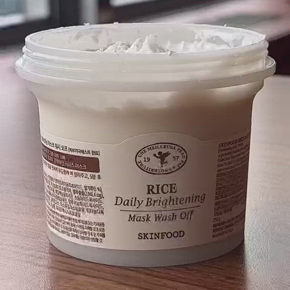 Rice Daily Brightening Mask Wash Off I Skinfood US Official